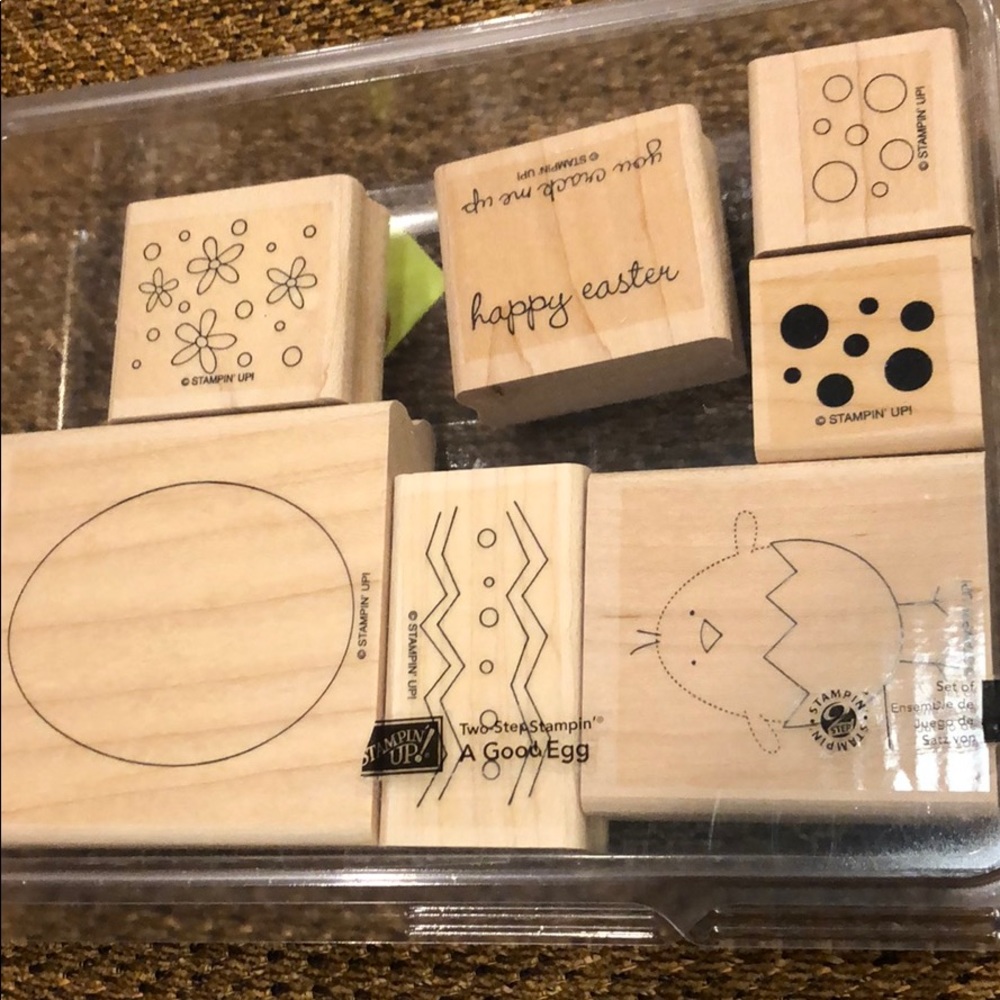 Stampin Up Rubber Stamps A Good Egg